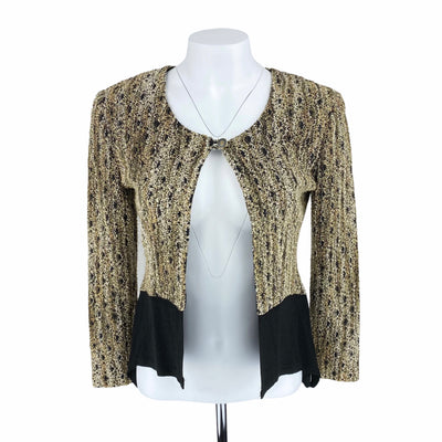 Joseph Ribkoff 18&quot; Chest
20&quot; Length
25$ to 50$
Beige
Black
Button Up
Cardigan
Excellent Condition
Gold
Joseph Ribkoff
Padded Shoulders
Quebec
Rare Find
Size 8
Sweaters
W0058-2179
Women