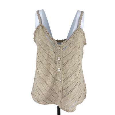 H&amp;M 10$ to 25$
18.5&quot; Chest
23&quot; Length
_label_New With Tags
Beige
Button Up
H&amp;M
New With Tags
Size Medium
Sleeveless Top
Tops
W0046-1742
White
Women