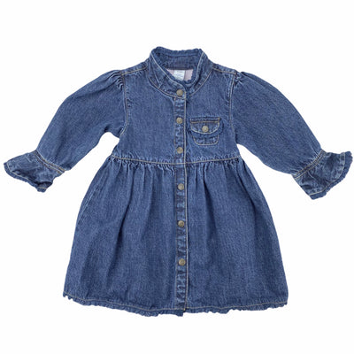 Baby Gap 10$ to 25$
17&quot; Length
9&quot; Chest
Baby Gap
Blue
Bronze
Button Up
Denim Dress
Dresses
Excellent Condition
G0018-1137
Girls
Size 6 to 12 Months