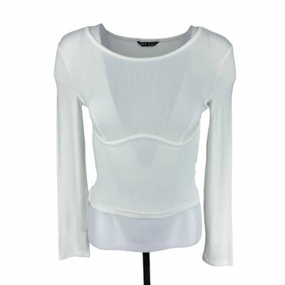 Shein 15.5&quot; Chest
18&quot; Length
Excellent Condition
Long Sleeve Top
Shein
Size Small
Tops
Under 10$
W0056-2119
White
Women