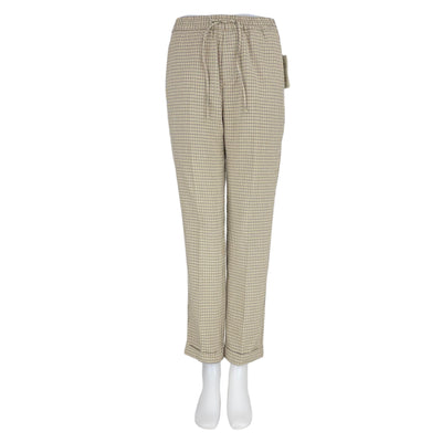 H&amp;M 10$ to 25$
29.5&quot; Waist
38&quot; Length
_label_New With Tags
Adjustable Waist
Black
Cream
Elastic Waist
H&amp;M
New With Tags
Pants
Plaid Print
Size XS
Trousers
W0096-3602
Women