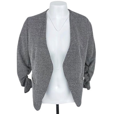Have 16.5&quot; Chest
24&quot; Length
25$ to 50$
Black
Blazer
Buttonless
Coats &amp; Jackets
Excellent Condition
Grey
Have
Ruched
Size Small
W0079-2975
White
Women